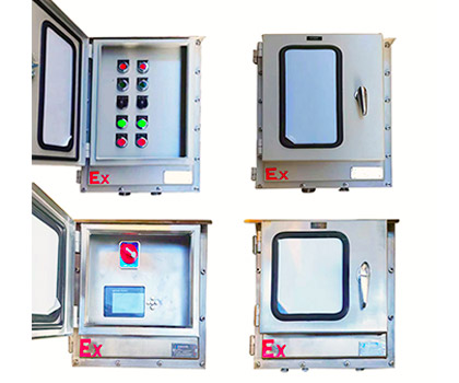 加裝防護(hù)門防爆配電箱 不銹鋼雙門防爆控制箱